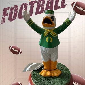 University Of Oregon Duck Mascot Resin Figurine 8.5” Puddles Mascot NWT